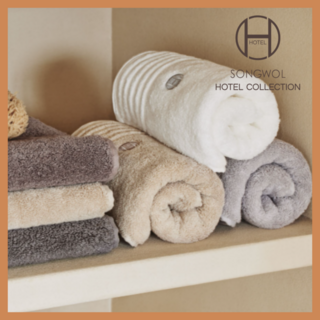 송월 타올 판매자가 집에서 사용하는 수건, 5개, 연회색