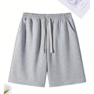 남성용 여름 캐주얼 운동 반바지 통기성 루즈핏 허리밴딩 스트레이트 핏 트레이닝 데일리 팬츠