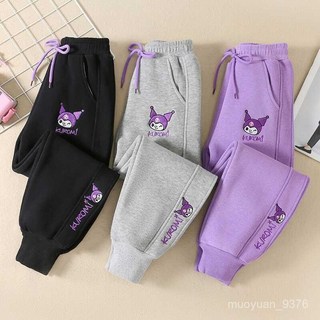 女童庫洛米褲子春秋2025休閒兒童新款一體衛褲洋氣長褲運動褲女童 RX5O