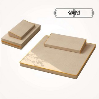 절방석 두꺼운 대형 원형 에스닉 캠핑 명상, D_샴페인색상-자수x베벨