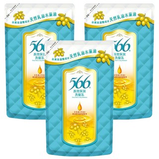 566 長效保濕洗髮乳，乳油木果，蘆薈萃取，鎖水保濕, 510g, 3包