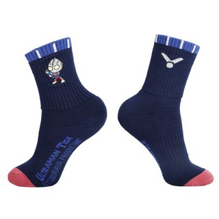 凱將體育 勝利 X 奧特曼 聯名 運動襪 羽球襪 C5151, 藍色,L(25-28 cm), 1個