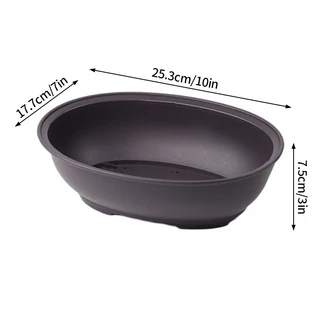 다육이화분 모조 보라색 토 화분 플라스틱 풍경 분재 즙이 많은 냄비 정원 원예 macetas para plantas, [24] B Oval S, 1개