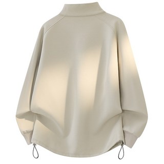 Asure 남녀 공용 빅사이즈 무지 베이직 폴라 반오픈 집업 캐주얼 맨투맨