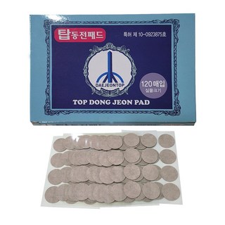 [특허제품] 탑동전패드 120매 붙이는 파스타입 한방 찜질 건강 패치, 1개