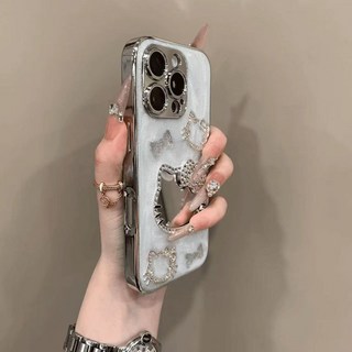 블링블링 미러 키티 스파클링 아이폰 16프로 케이스