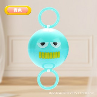 超繪玩 臺現貨 拉哨球 發光閃光飛輪 懷舊玩具 拉哨飛球 發光溜溜球 飛輪閃光 拉繩閃光球, 藍色, 1個