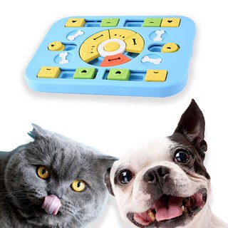 강아지 지능개발 노즈워크 장난감 고양이 간식놀이 치석제거 터그볼 훈련 퍼즐 서랍 모양, 1개