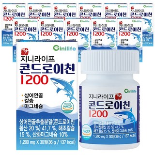 지니라이프 명작 콘드로이친 1200, 12개, 30정