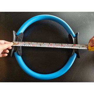 台灣出貨 普拉提斯圈 加厚防滑 健身圈 健身環 運動圈 瘦身環 EVA泡棉魔力圈, 1個, 藍色, 藍色