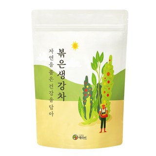 자연닮음 국산 볶은 생강차 티백 1g x 50개입 생분해성원단 삼각티백, 1개