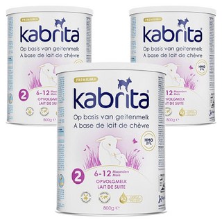 카브리타 프리미엄+ 산양 분유 2단계, 3개, 800g