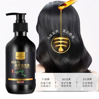 台-出 強根健髮 何首烏植萃洗髮液 控油蓬松去油去屑止癢除螨深層清潔洗髮水凈化, 1個, 2瓶優惠裝