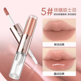 VIPABC 雙頭唇釉 唇蜜 鏡面水光口紅 雨衣 C926