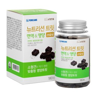 포켄스 강아지 뉴트리션 트릿 미니 영양제, 180정, 면역/항산화, 1개