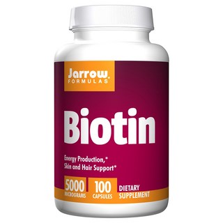Jarrow FORMULAS 賈羅公式 Biotin無麩質膠囊 5000mcg, 100顆, 1罐