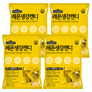 일광제과 레몬생강 캔디, 250g, 4개