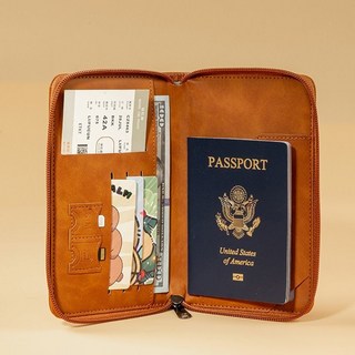新款環球多功能旅行防盜RFID證件收納護照機票保護套錢包出國便攜
