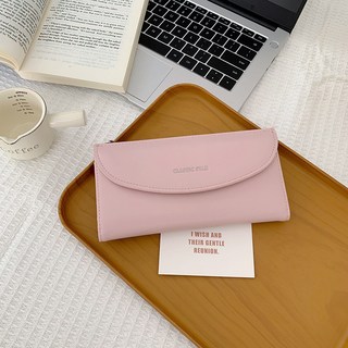 CLASSIC STAR 長夾，多卡位，大容量錢包女款, 粉紅色, 1個