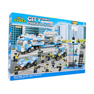 토탈블럭 블록시티 장난감 블록 레고 호환 블럭 경찰특공대 858피스, 1개