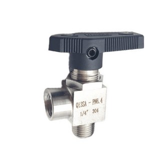 BSP NPT 암수 나사 304 스테인리스 스틸 양방향 파이프 피팅 고압 볼 밸브 어댑터 커넥터, Size, BSP1I2, Elbow Female to Male, 1개