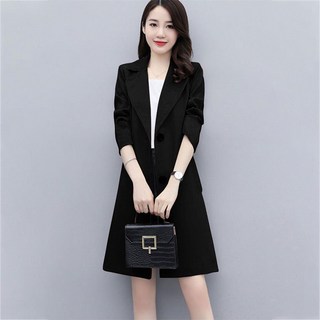 besteffie 트렌치코트 여성용 빅카라 허리끈 여성자켓 정장 자켓 하프 정장 자켓 트렌치 코트 E88