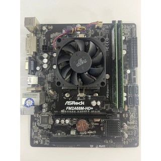 華擎 FM2 A68M HD 主機板 AMD A4-7300 處理器 威剛 D3 8G 記憶體套裝組, 1個