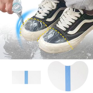 깔끔더하기 신발 방수 스티커 오염방지 필름, 3개, 투명-라운드핏 (90장)