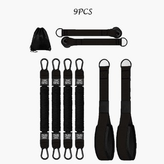 家用健身器材阻力帶套裝：手柄門錨搭配，多功能三頭肌繩索，全身鍛鍊居家必備, 新款黑色臂力訓練器, 1個