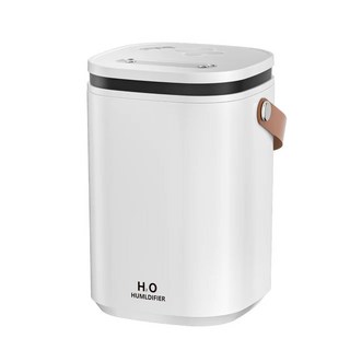 PYHO듀얼 가습기 1.2L 대용량 탁상용 사무실 무드등SPJSQ, 화이트H17- 4000mAh