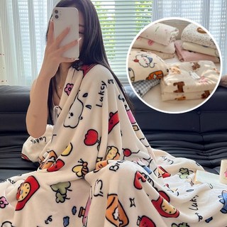 따뜻한 무릎담요 양면 블랭킷 극세사 귀여운 캐릭터 담요 CU57