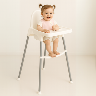 라이프업 연구소 안심 스탠딩 2-way 아기 식탁 유아 하이 체어, 화이트