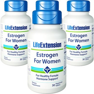 LIFE EXTENSION 雌激素素食錠, 30顆, 4罐