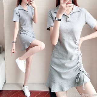 라오농 골프원피스 골프 의류 여성 원피스 봄여름 순면 퀵드라이 통기성 땀배출 반팔