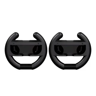 스위치 2용 스티어링 휠 - NS Mario Kart World & 8 Deluxe용 레이싱 인체공학적 디자인 설치, 01 Black