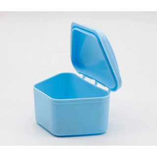 30pcs 사다리 모양 플라스틱 틀니 목욕 상자 케이스 치과 기기 컨테이너 보관, 01 blue