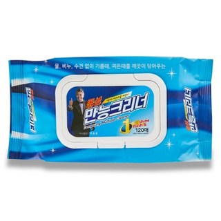 동성 만능 크리너 120매캡 기름때 찌든때 세척 티슈, 1개