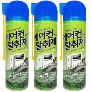 산도깨비 에어컨 히터 탈취제 300ml, 3개