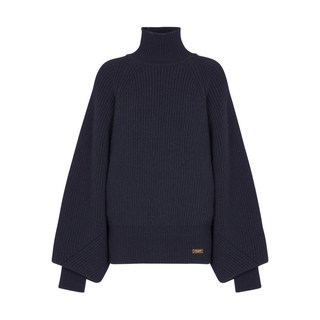 발망 로고 패치 골지 니트 스웨터