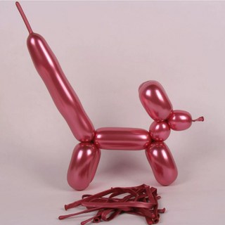 파리스 260 요술풍선 강아지만들기, 100개, 크롬 레드