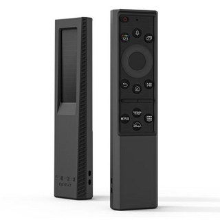 삼성에 적합한 2022 실리콘 케이스 QLED TV BN59-01385B 태양 전지 원 원격 방진 커버 BN59-01385A BN59-01390A TM2280E, 1) Black