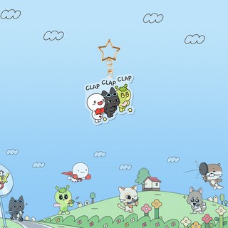 桃園出貨-BOYNEXTDOOR 卡通 衕款亞克力雙麵鑰匙扣掛件飾品, 4#, 1個