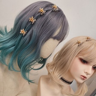 작은 집게핀 꽃잎 모양 헤어핀 헤어소품