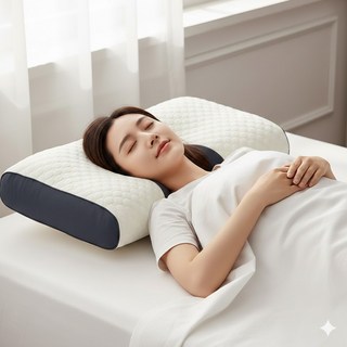 투블랜 코어잠 경추베개 바른목 안심베개, 1개, 퓨어화이트