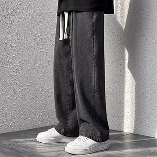 스몰더 남성용 세미 와이드 밴딩 청바지