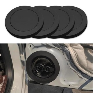 4PCS 스피커 폼 인핸서 자동차 스피커의 스테레오 사운드 향상을위한 6.5 인치 링 트럭 SUV 용 범용 자체 접착식 개스킷 액세서리