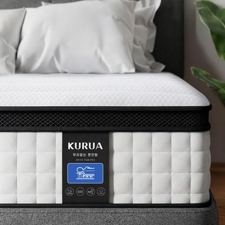KURUA 매트리스 신모델 독립포켓스프링 척추지지력 강함 무간섭 정숙심잠 한국직배송, 중간 단단함, 20cm
