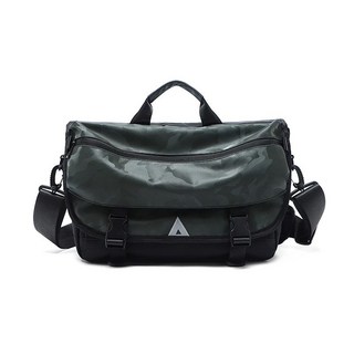 迷彩男士側揹包 日系潮流大容量肩包 防水耐磨多功能斜挎包, 迷彩綠