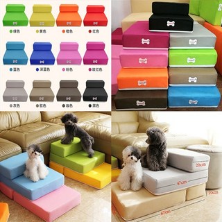 本町 高透氣網眼樓梯 寵物樓梯 可折疊寵物樓梯 狗狗樓梯/貓咪樓梯 寵物樓梯 貓窩 狗窩 貓墊狗墊 寵物, 1個, 深藍色67x39X10CM