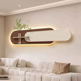 led 액자 인테리어 화분 거실 사무실 현관 벽장식 선물 감성 무드등 조명 셀러허브, 일반 모델은 빛나지 않습니다, 벽에 걸린 봄 풍경 무료 토끼 장식품을